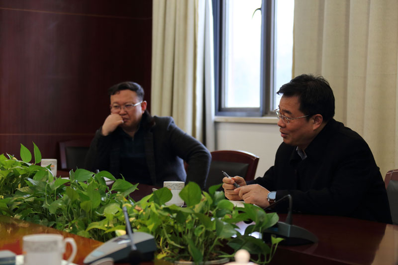 省委宣传部常务副部长焦建俊一行到省社科联调研指导工作